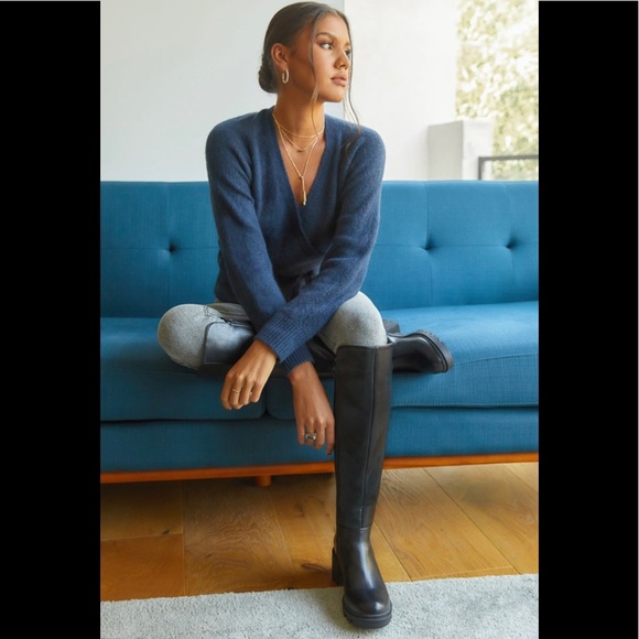 NWT Shoe Dazzle Faux Leather Knee High Boots - Picture 12 of 15